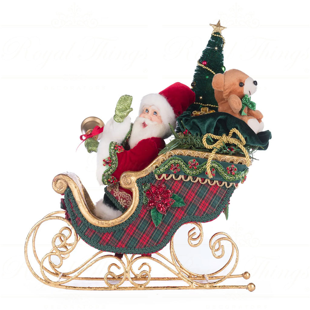 Slitta Natalizia Holiday Magic da Tavolo 37 cm - Katherine Collection