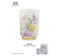 Lampada in Vetro Colorato con Decori Floreali 14.5 cm - L'Infinito