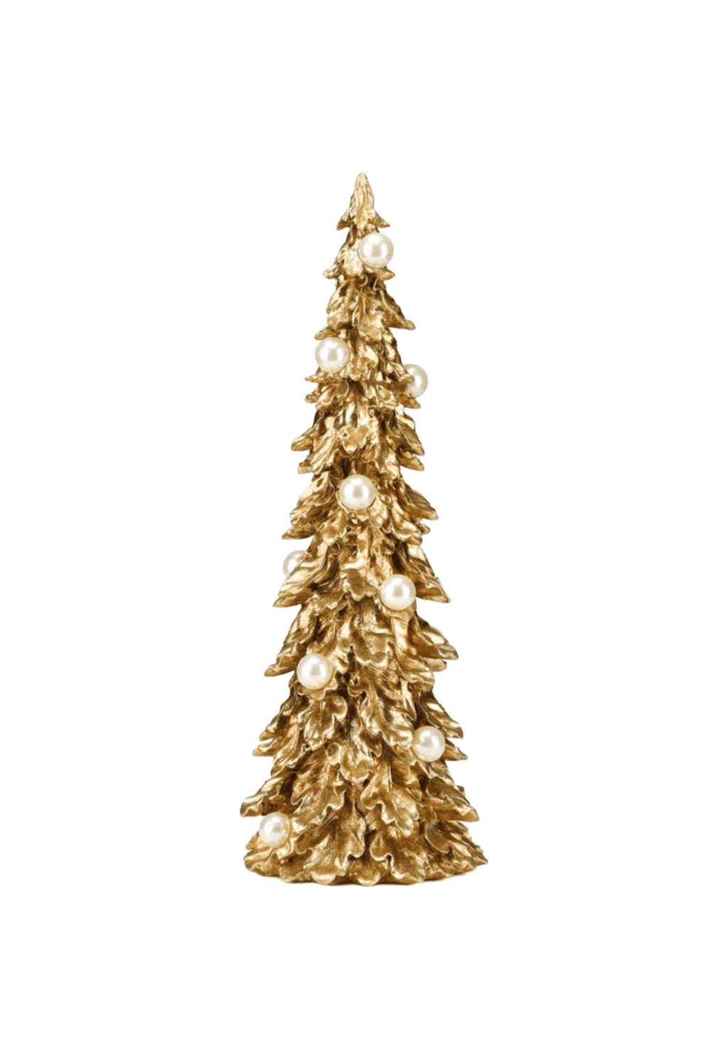 Albero Decorativo Pearl Tree in Resina Oro con Perle 48 h cm – Fade