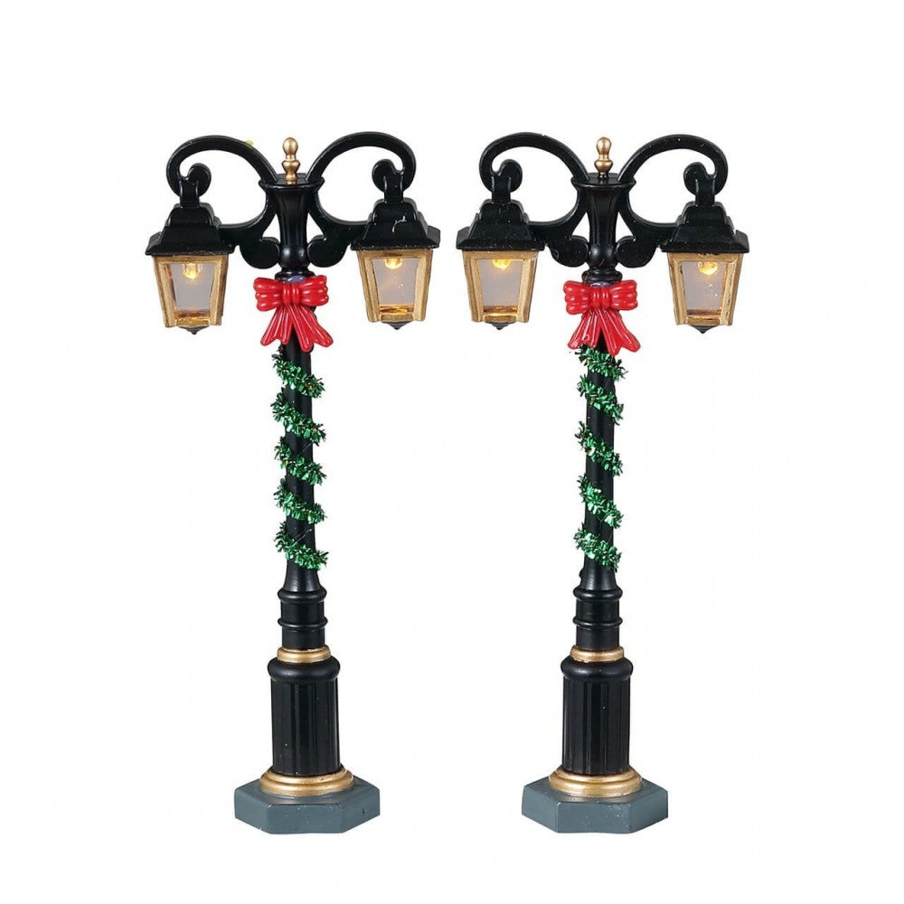 Splendid Lights Set di 2 Lampioni Illuminati - Lemax