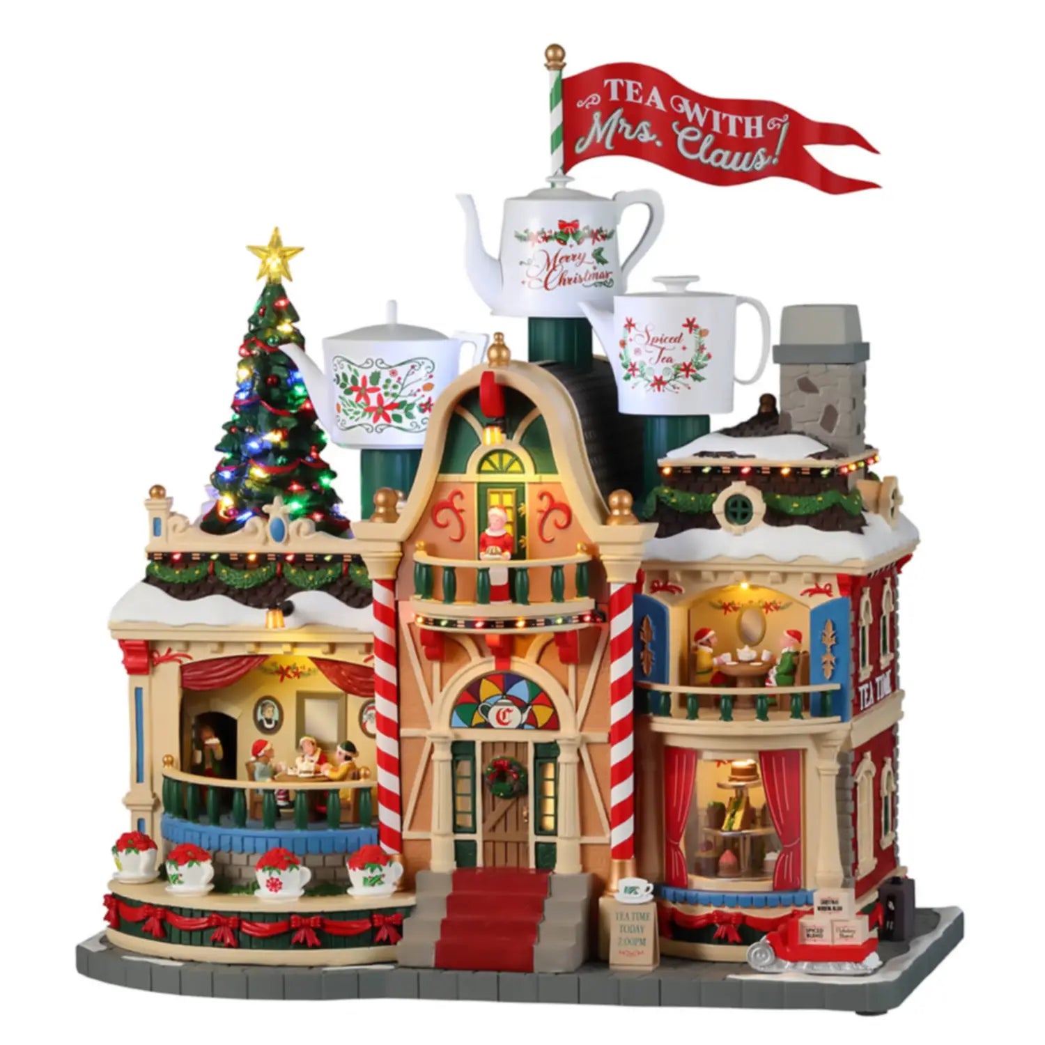 Tea With Mrs. Claus con Luci, Suoni e Movimento - Lemax