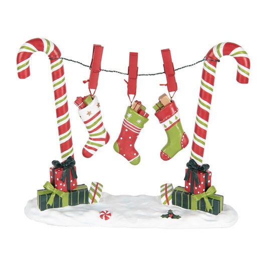 Statuetta Decorativa Bastoncino di Zucchero con Calze 32 h cm – Clayre & Eef