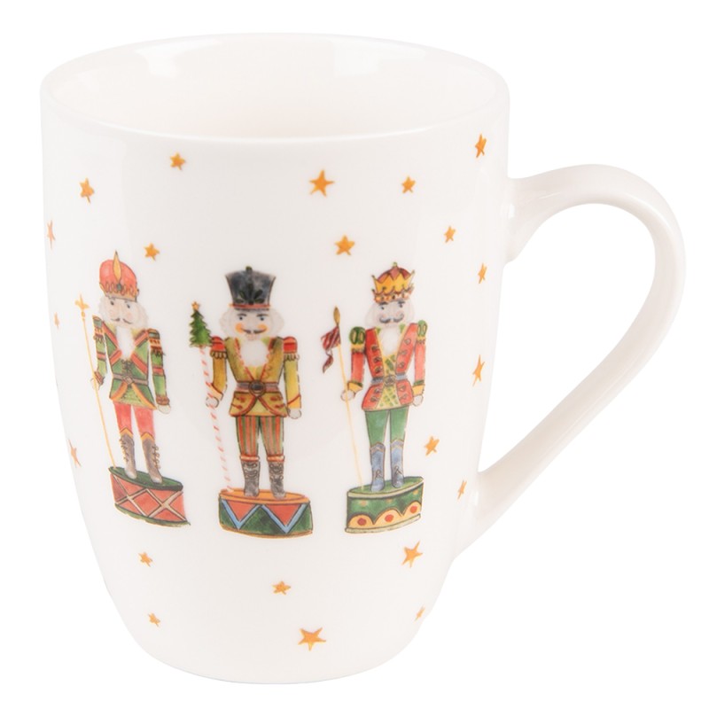 Tazza con Disegni di Schiaccianoci in Porcellana 300 ml – Clayre & Eef