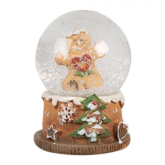 Palla di Neve con Uomo di Pan di Zenzero 5x6 cm - Clayre & Eef