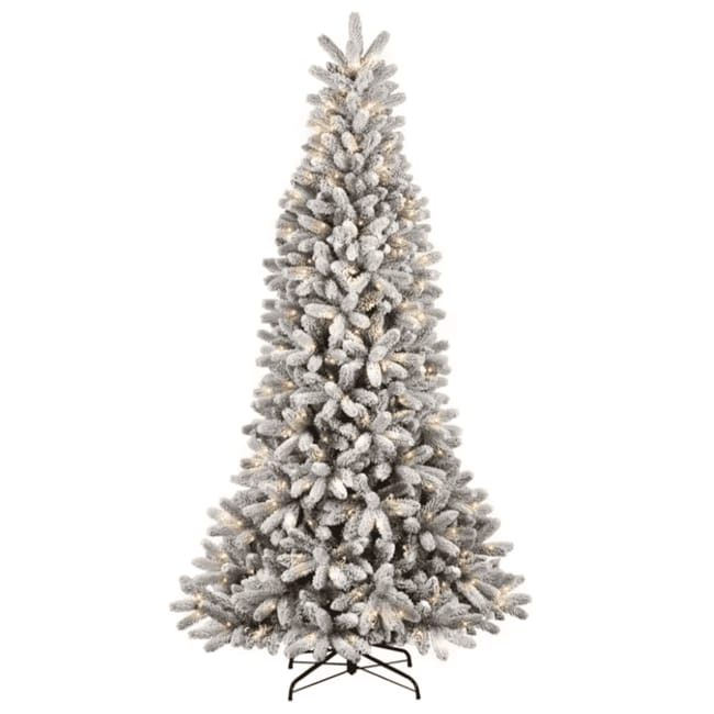 Montecarlo Floccato Slim con 300 LED a Luce Calda 210 cm - Flora