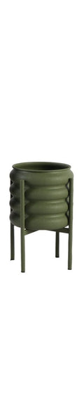 Vaso in Metallo Verde 40.5 cm - Blanc Mariclò