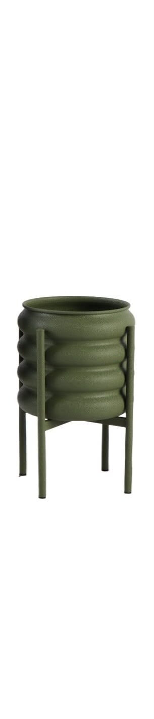 Vaso in Metallo Verde 40.5 cm - Blanc Mariclò