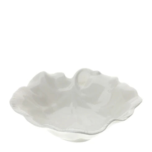 Ciotola a Foglia in Porcellana Bianca 18x16x5 h cm - Hervit