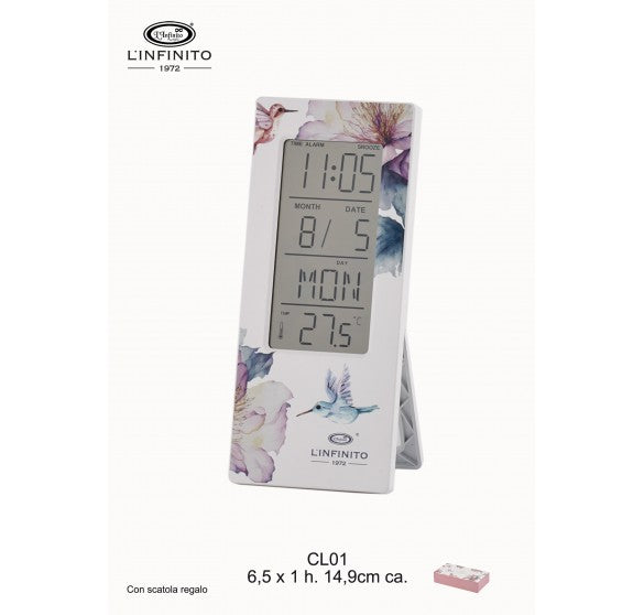 Orologio LCD Verticale "Colibrì" – L’Infinito