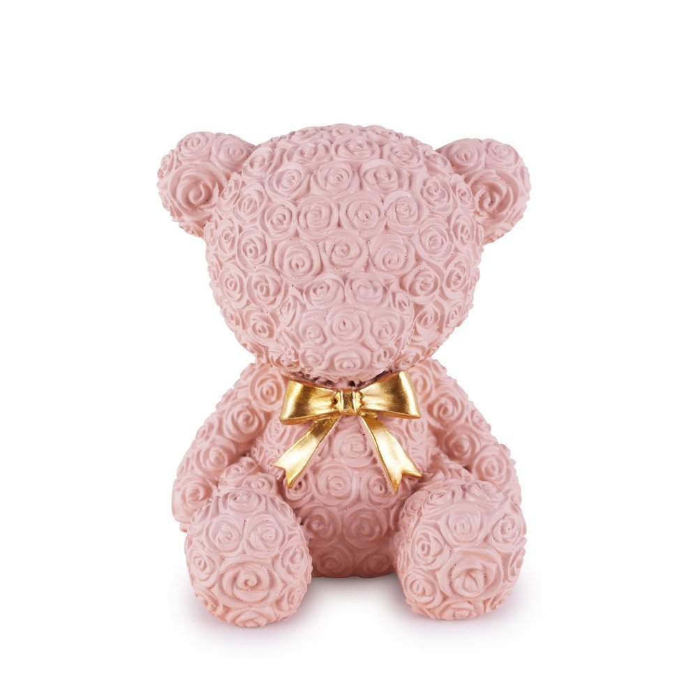 Orsetto Rosa in Resina 6x7 cm - Henriette