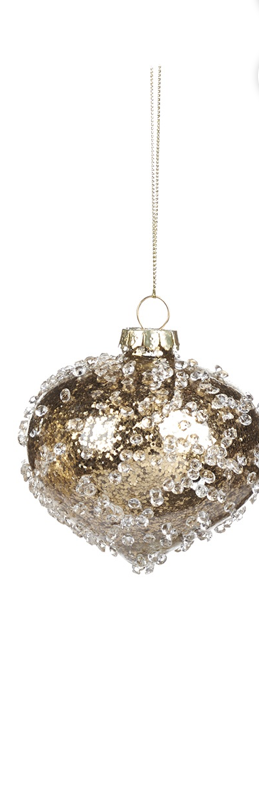 Sfera Albero Oro Varie Forme 8 cm