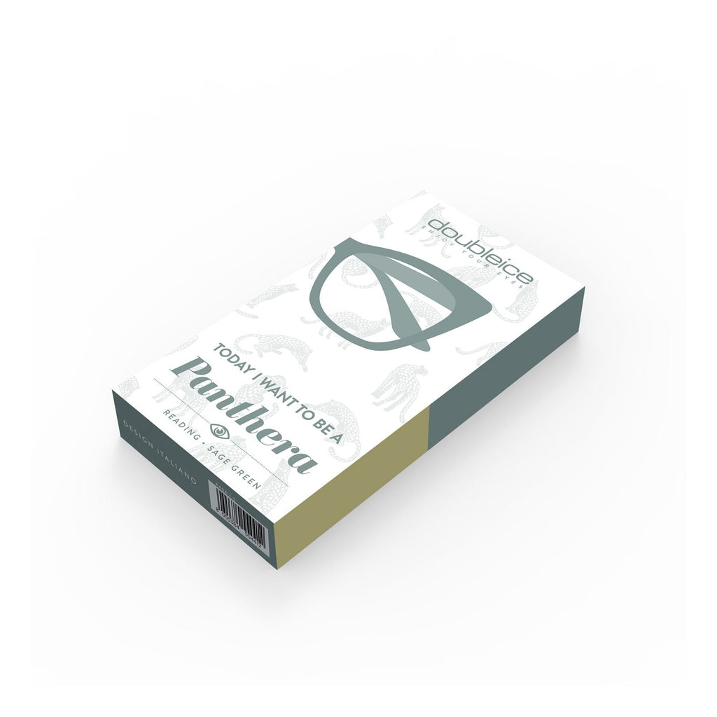 Occhiali da Lettura Oversize Panthera Verde - DoubleIce