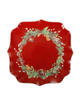 Piatto Portata Carol  in Porcellana Rossa 24x24 cm - Brandani