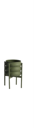 Vaso da Terra in Metallo Verde 32 h cm - Blanc Mariclò