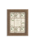 Porta Foto con Cornice Intrecciata in Stile Naturale 15x20 cm - Blanc Mariclo