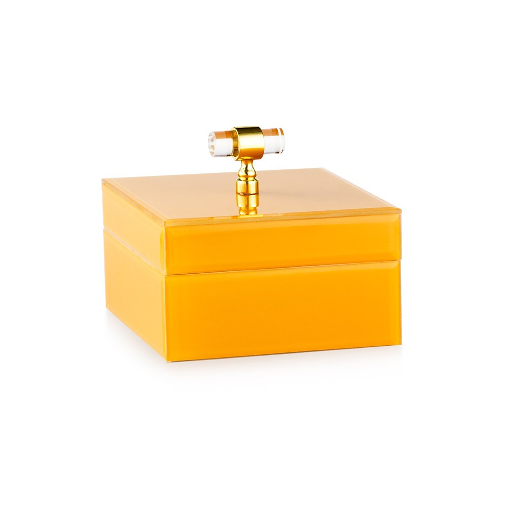 Porta Gioie in Vetro Specchiato con Interno in Velluto 13x10 cm – Emò