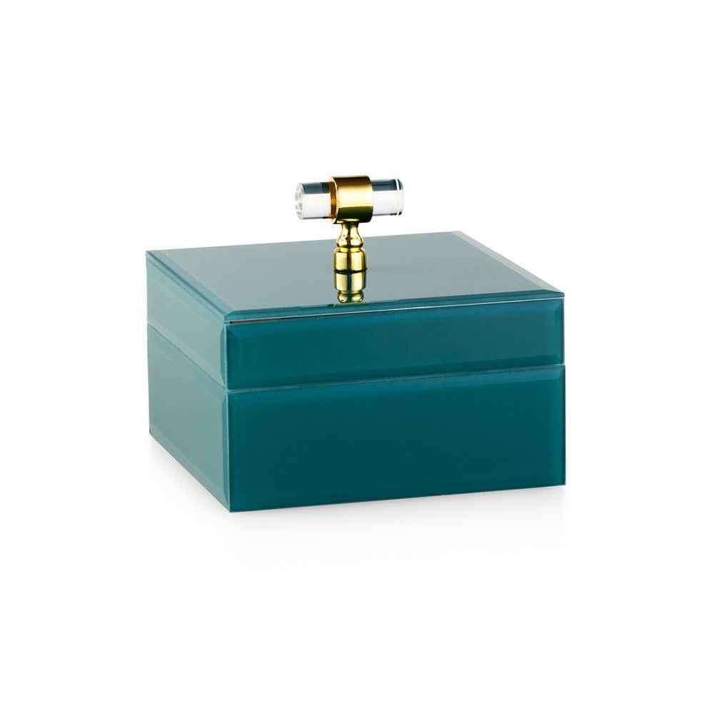 Porta Gioie in Vetro Specchiato con Interno in Velluto 13x10 cm – Emò