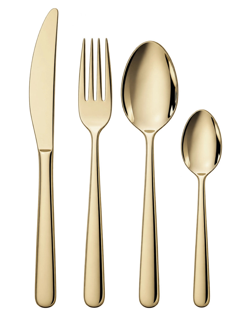 Set 24 Posate in Acciaio Inox Oro Champagne - Brandani