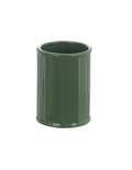 Porta Spazzolini in Ceramica Verde Scanalata – Blanc MariClò