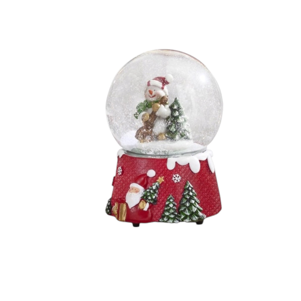 Sfera di Vetro con Carillon e Base in Resina - Brandani