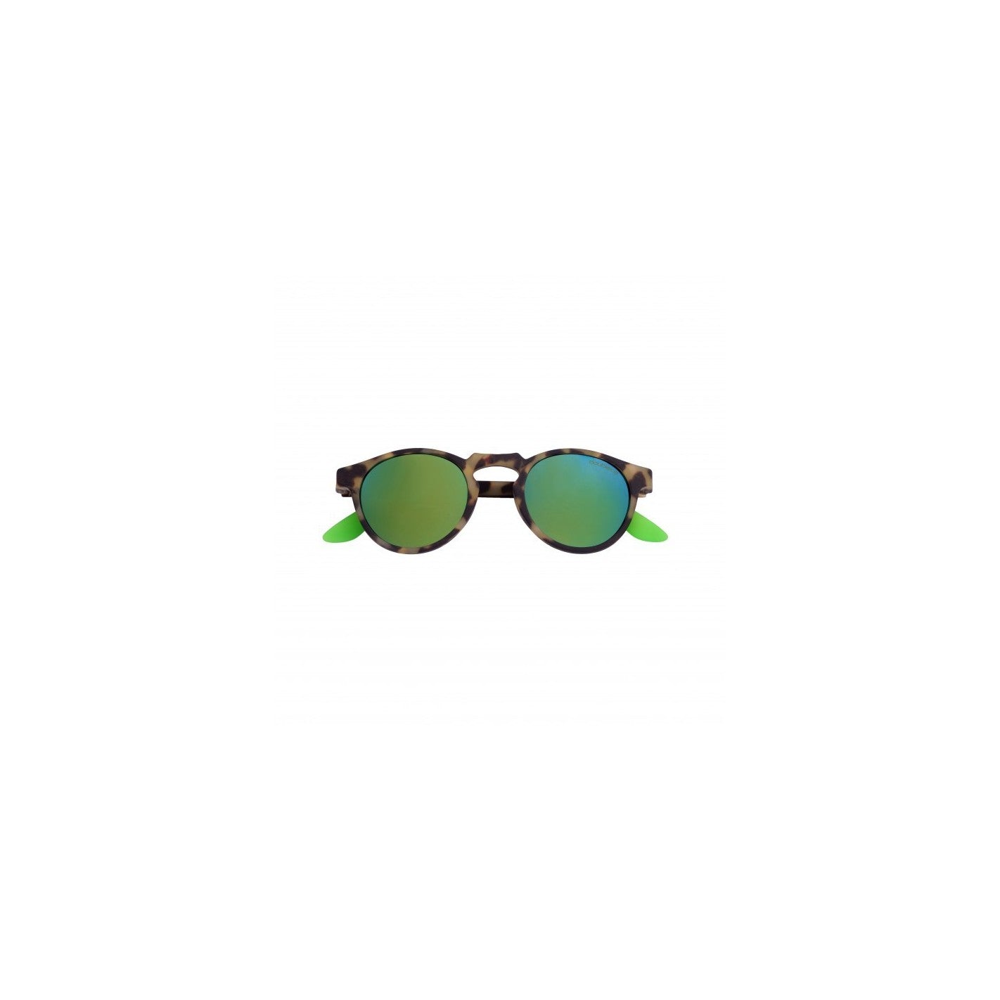 Occhiali da Sole Round Demi Fluo Verde - Doubleice