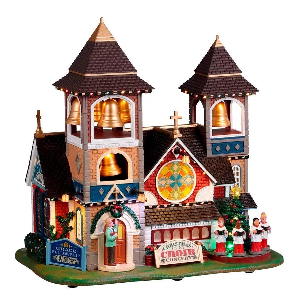 Christmas Chimes Edificio con Suoni e Movimento - Lemax