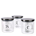 Set di Barattoli in Vetro con Tappo Ermetico- hERVIT