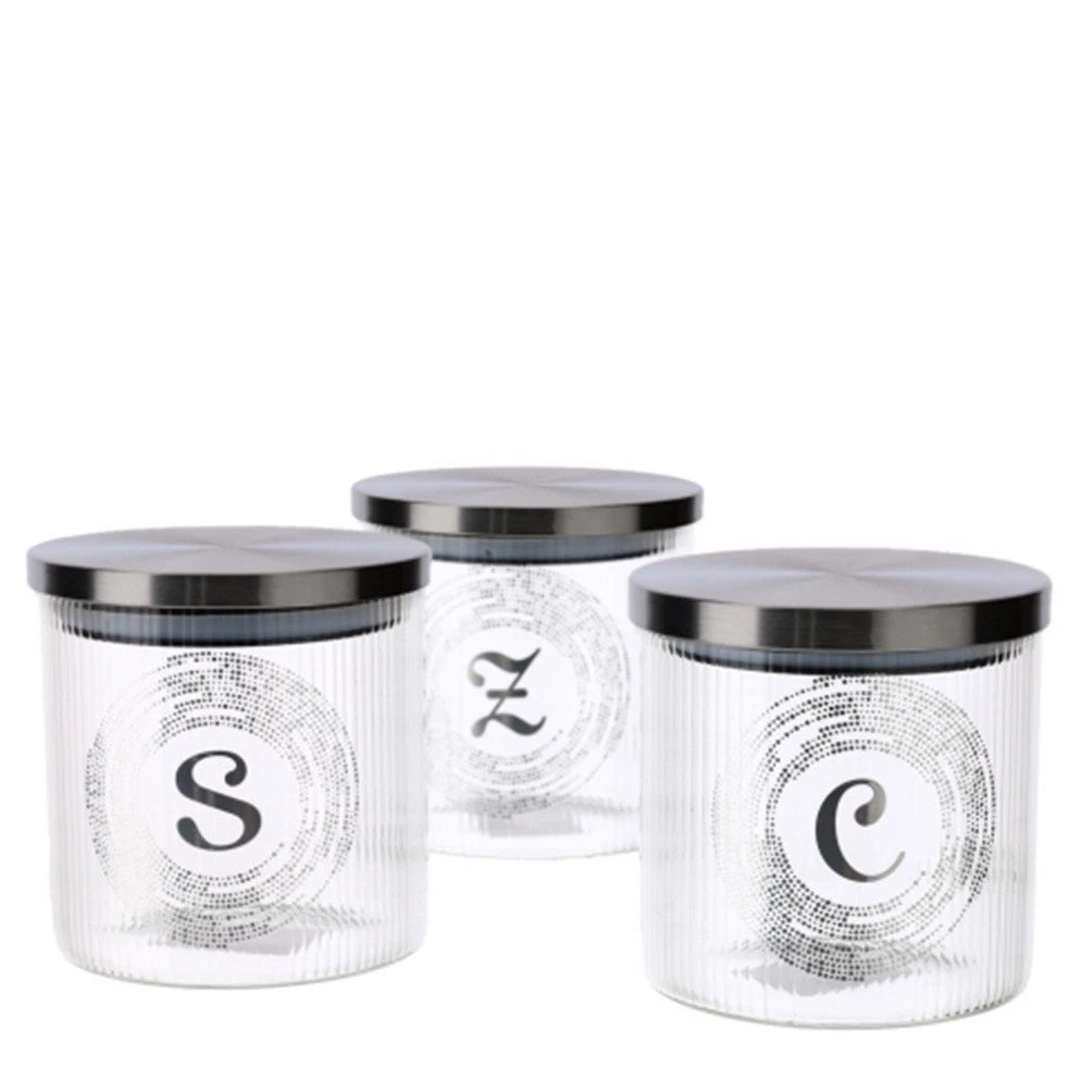 Set di Barattoli in Vetro con Tappo Ermetico- hERVIT