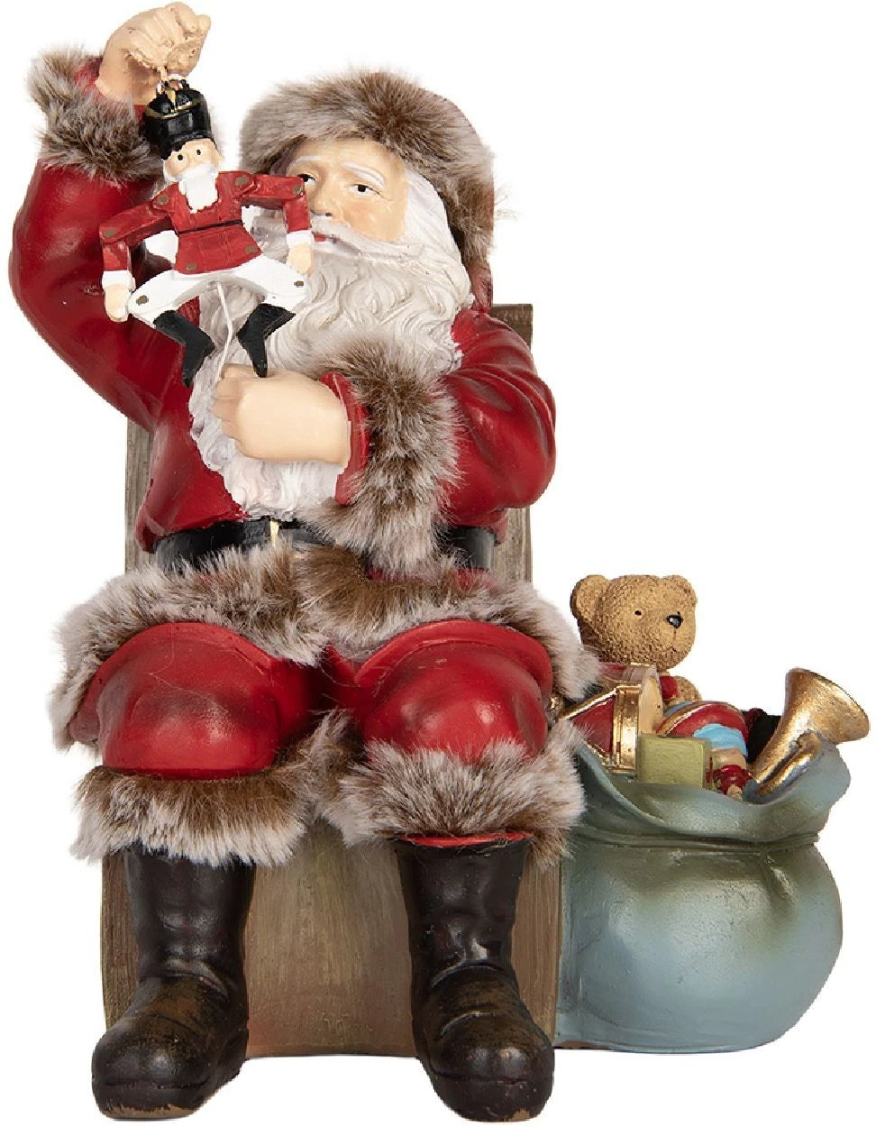 Statuetta Babbo Natale in Resina 19 h cm - Clayre e Eef