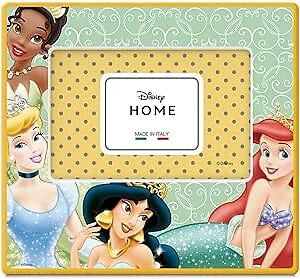 Cornice Portafoto in Porcellana con Principesse Disney 12x13 cm - Egan