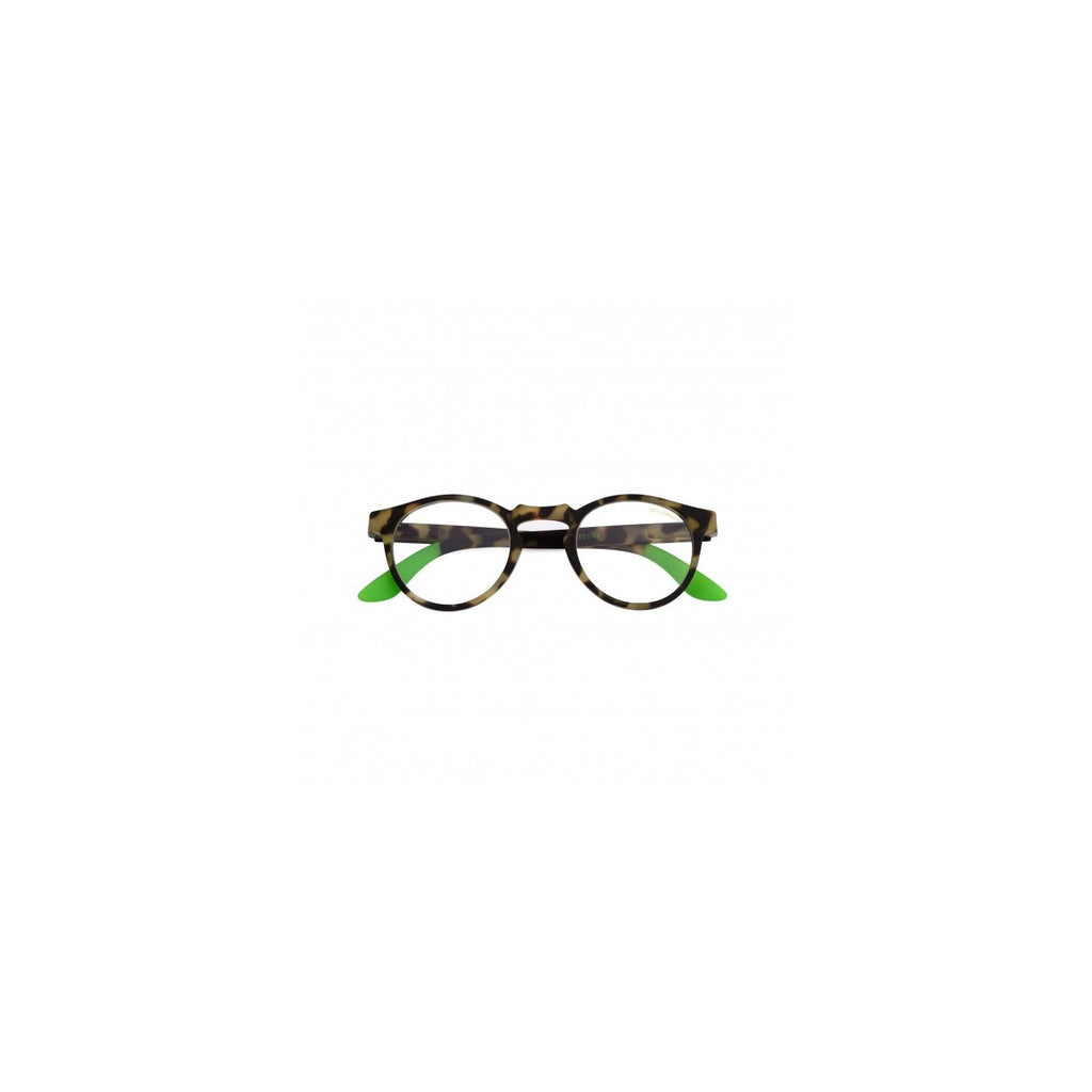 Occhiali Tondi Demi Fluo Verde - Doubleice