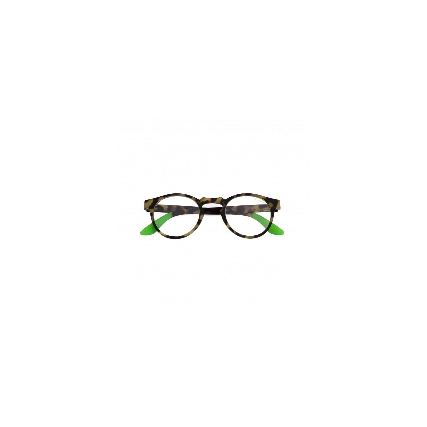 Occhiali Tondi Demi Fluo Verde - Doubleice