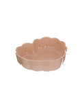 Pirofila a Cuore in Ceramica con Smerlo Rosa Cipria 7 cm - Blanc Mariclò