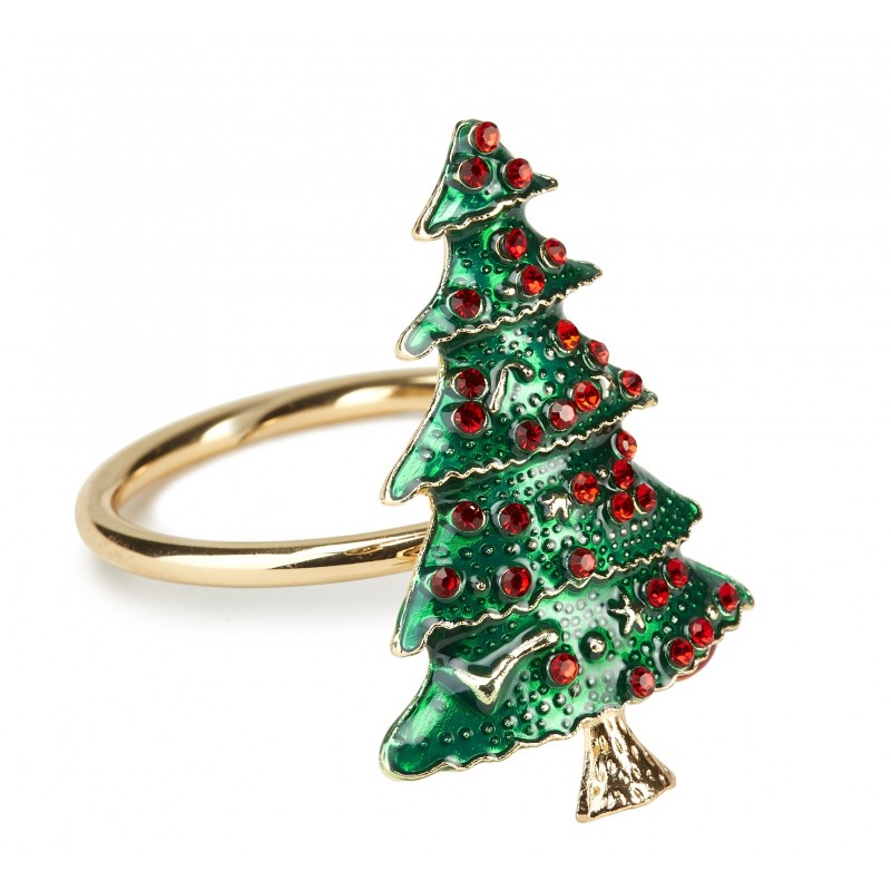 Set da 6 Legatovaglioli Albero di Natale
