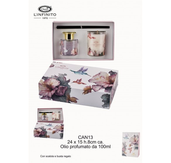 Set Candela e Diffusore "Colibrì" – L’Infinito