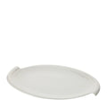 Piatto Ovale in Porcellana Bianca 40x25x3h cm - Hervit