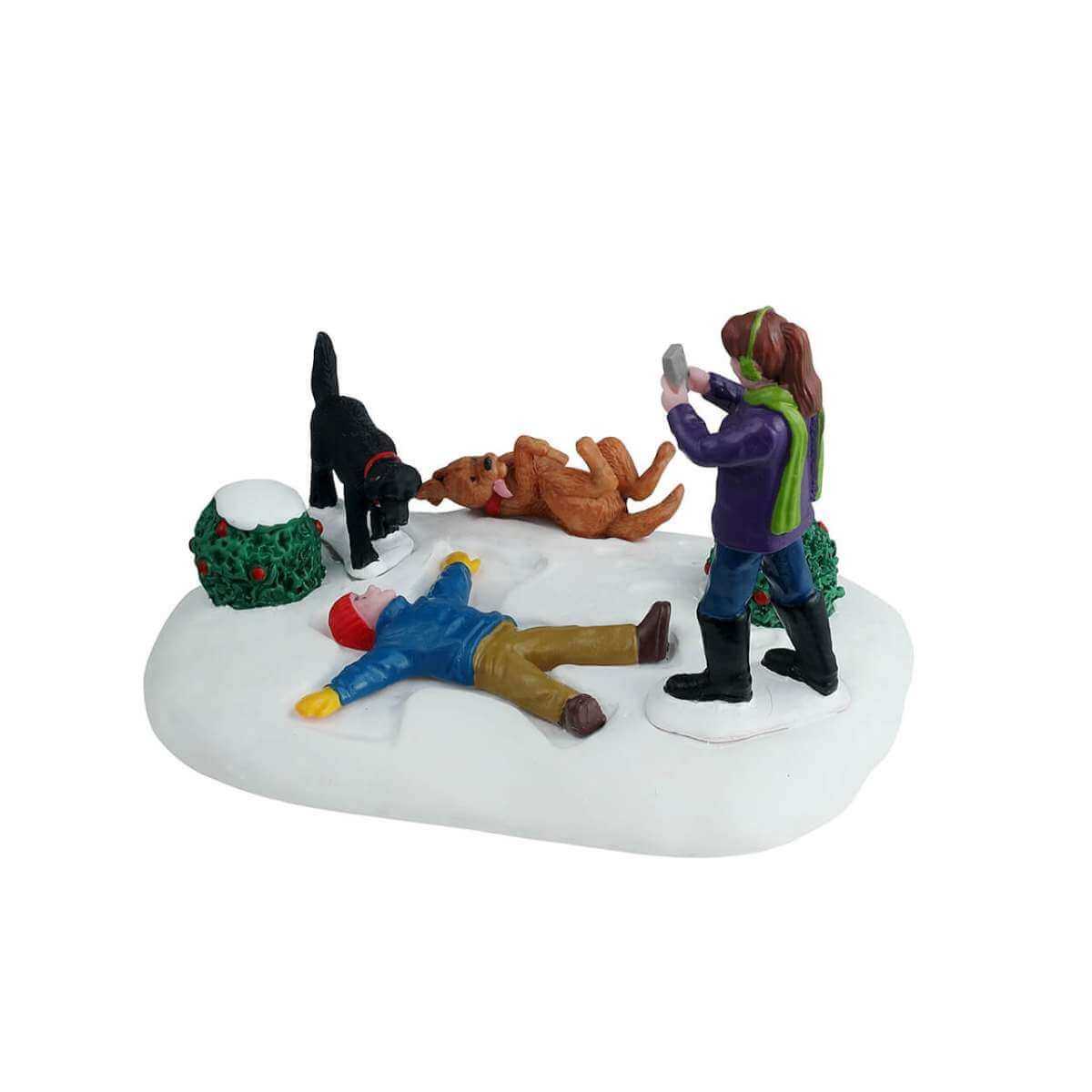 Bambini che Giocano nella Neve 8.5 cm - Lemax