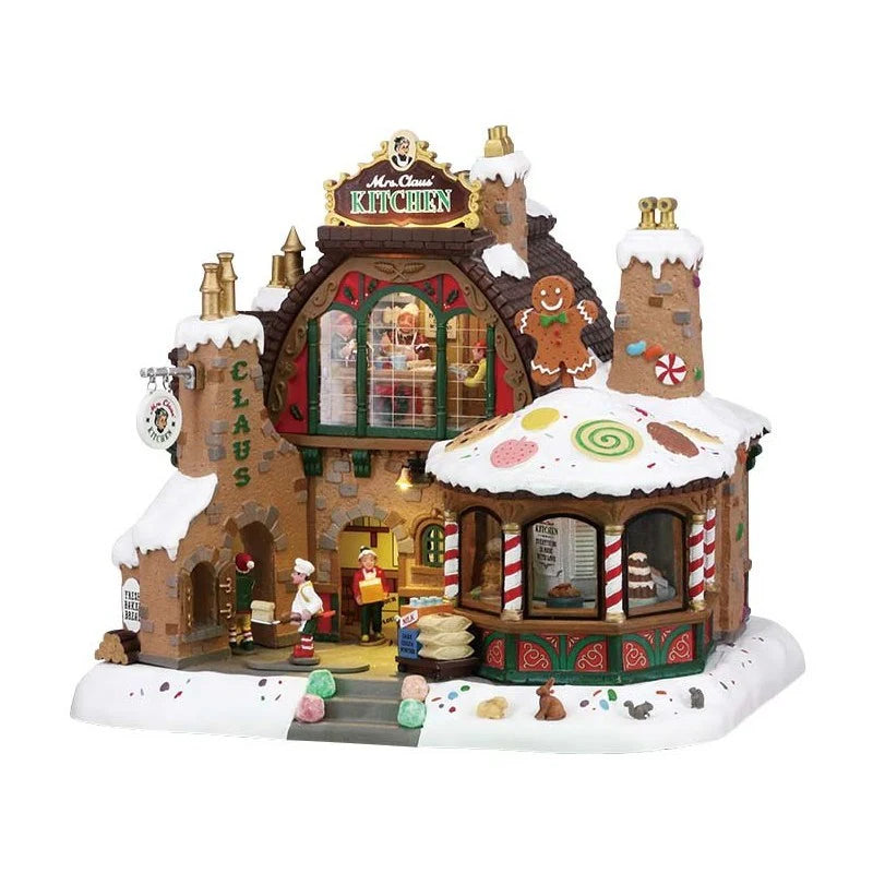 Mrs. Claus' Kitchen  con Luci Suoni e Movimenti - Lemax