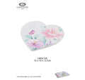Sottopentola a Cuore in Porcellana con Fiori 15x15 cm - L'Infinito