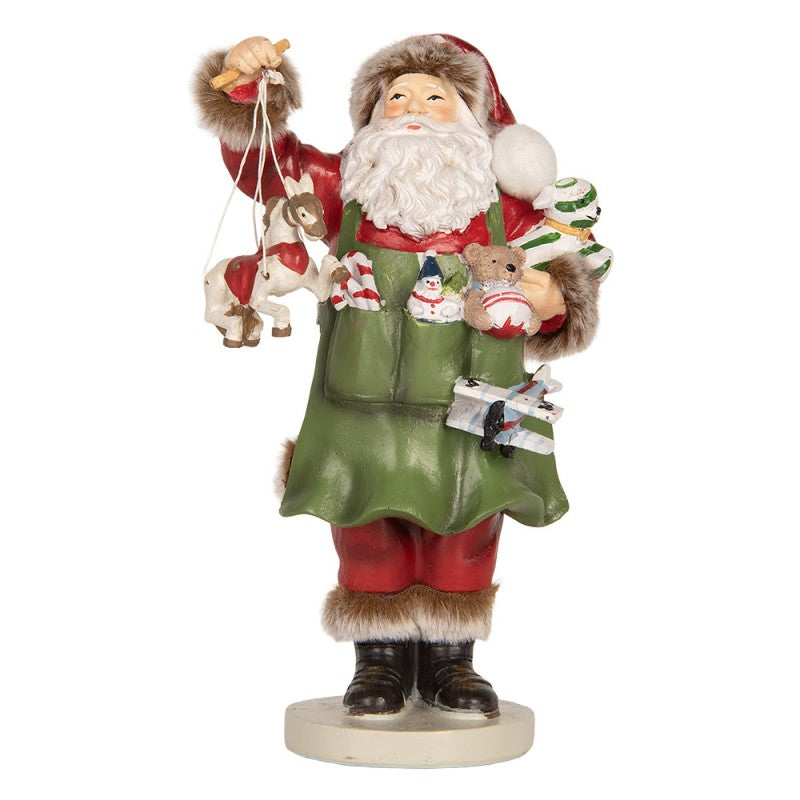 Babbo Natale in Resina con Giochi 23 h cm - Clayre e Eef