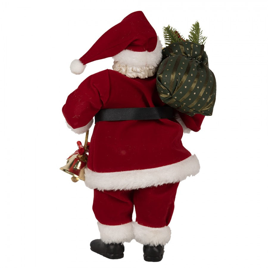 Babbo Natale Classico con Sacco di Regali e Campanella 28 h cm – Clayre & Eef