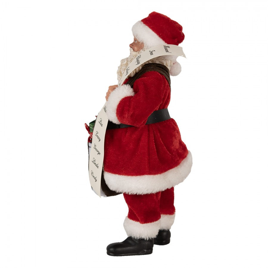 Babbo Natale Classico con Lista dei Bambini 28 h cm – Clayre & Eef