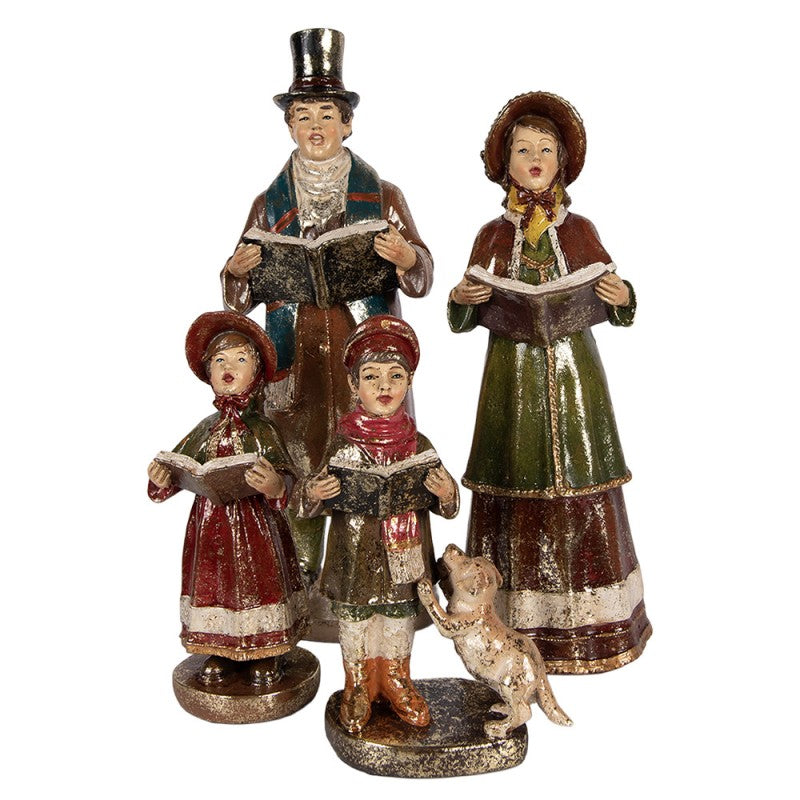 Set di Cantori di Natale in Resina - Clayre e Eef