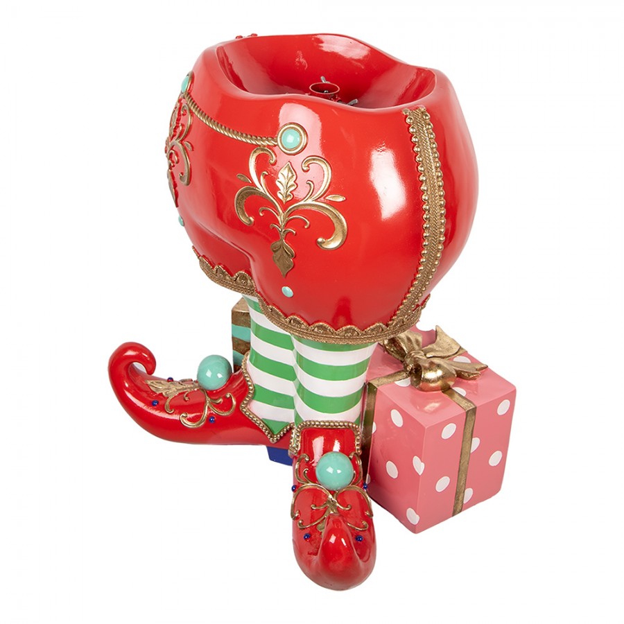 Supporto per Albero Scarpe da Elfo con Pacchi Regalo 66 h cm - Clayre & Eef