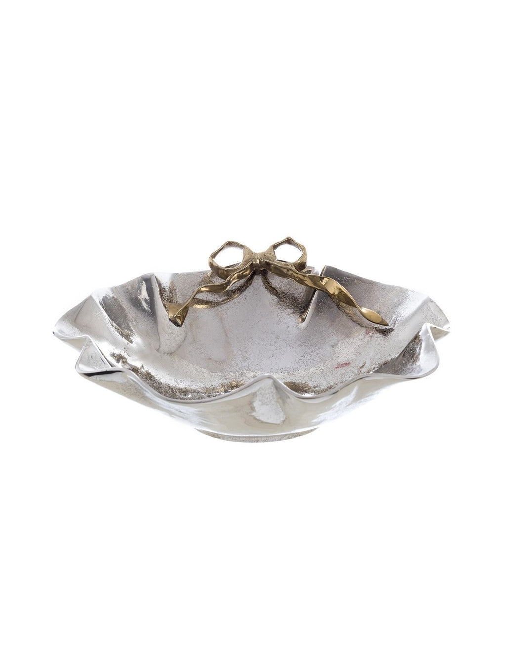 Centrotavola Con Fiocchi Oro 36 cm - Blanc Mariclò