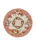 Tappeto Tondo Calessi e Calessini 154 cm - Blanc Mariclò
