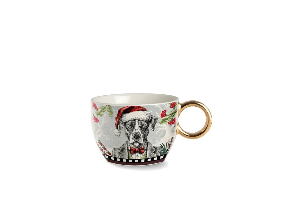 Tazza da Colazione Natalizia con Cane - 530 m