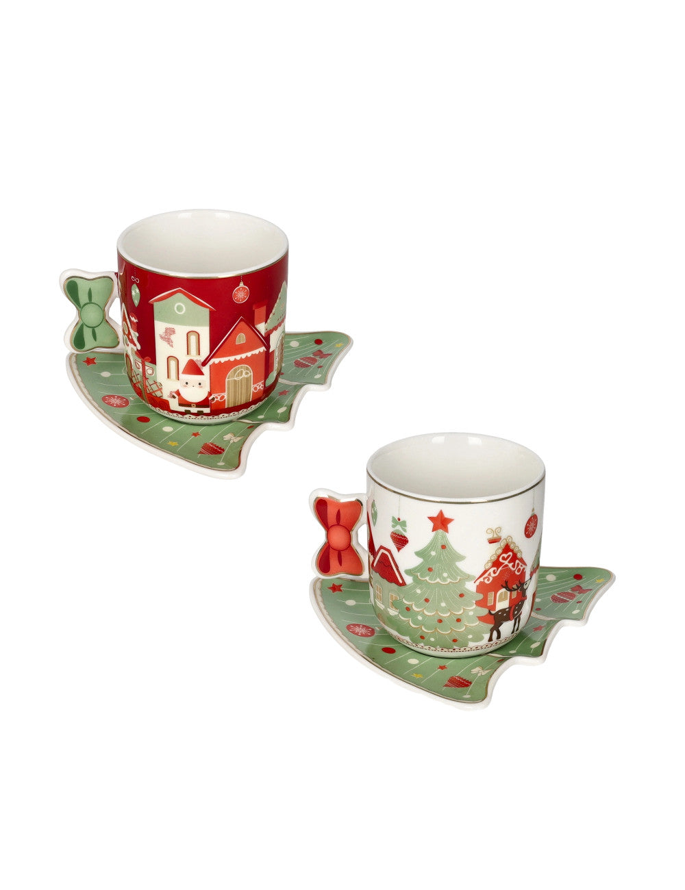 Set di 2 Tazze con Piattini - Brandani