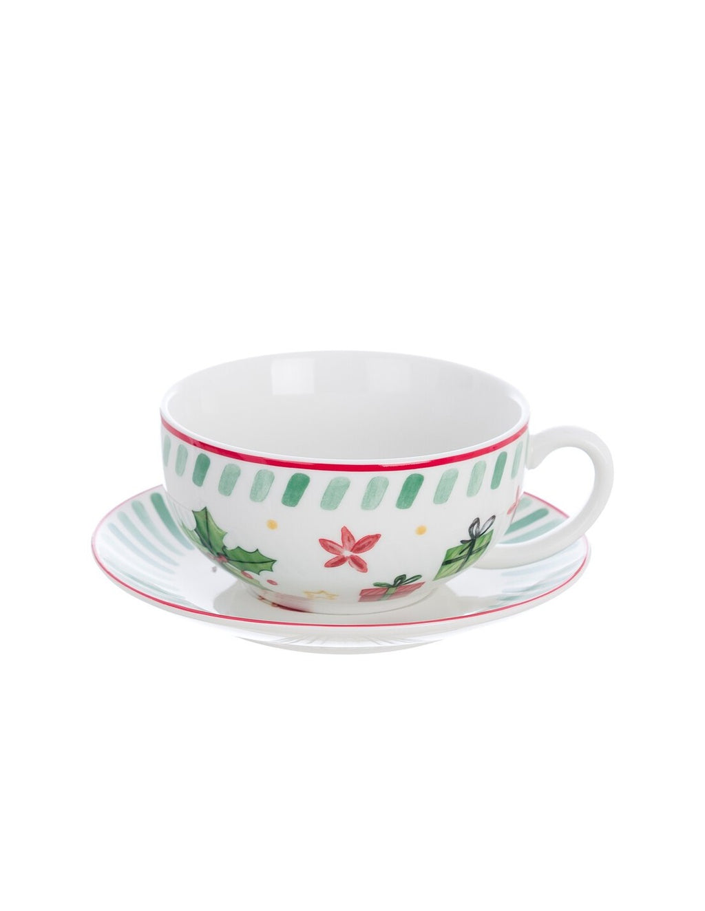 Set Teiera con Tazza e Piattino "Holly e Jolly" - Blanc Mariclò