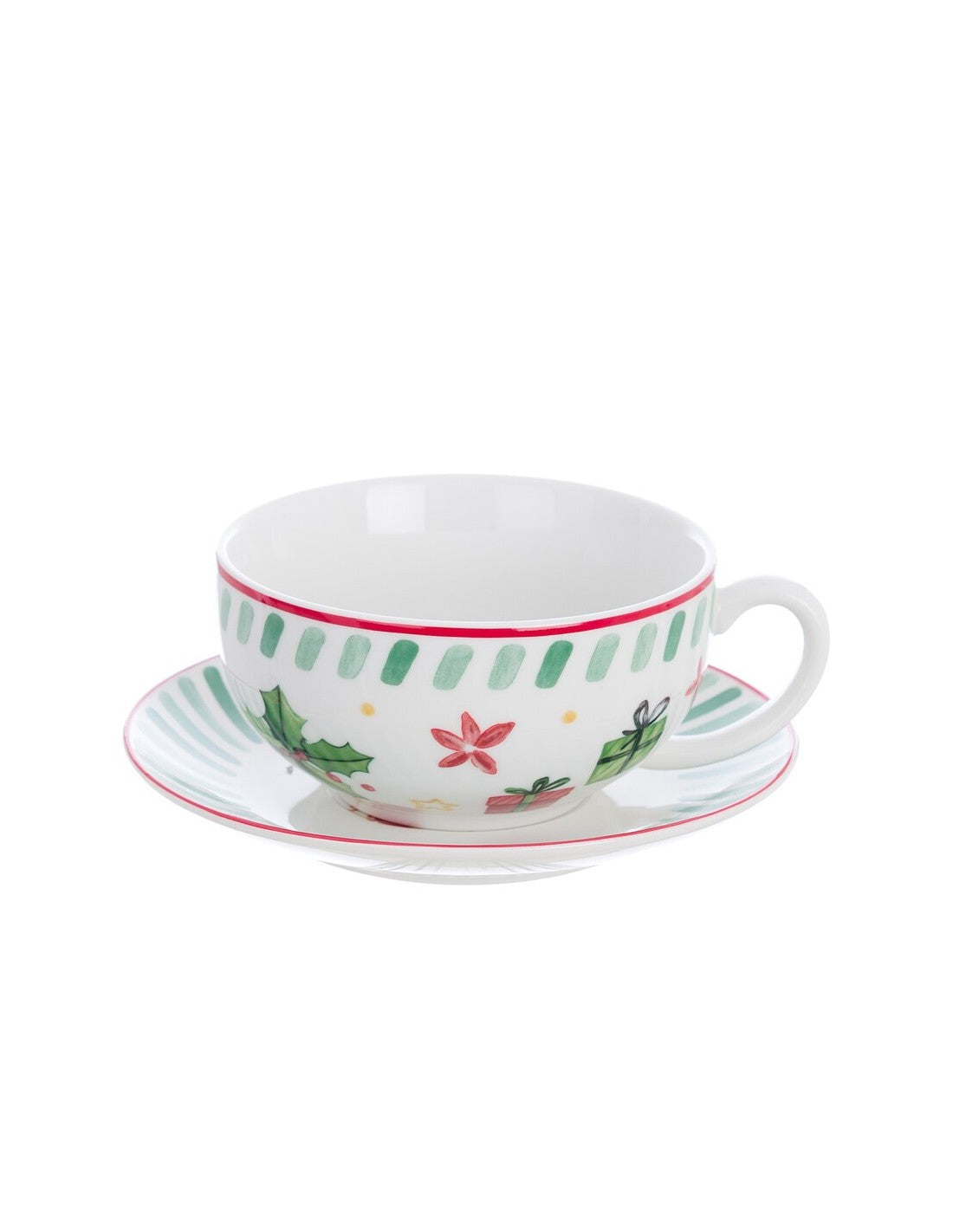 Set Teiera con Tazza e Piattino "Holly e Jolly" - Blanc Mariclò